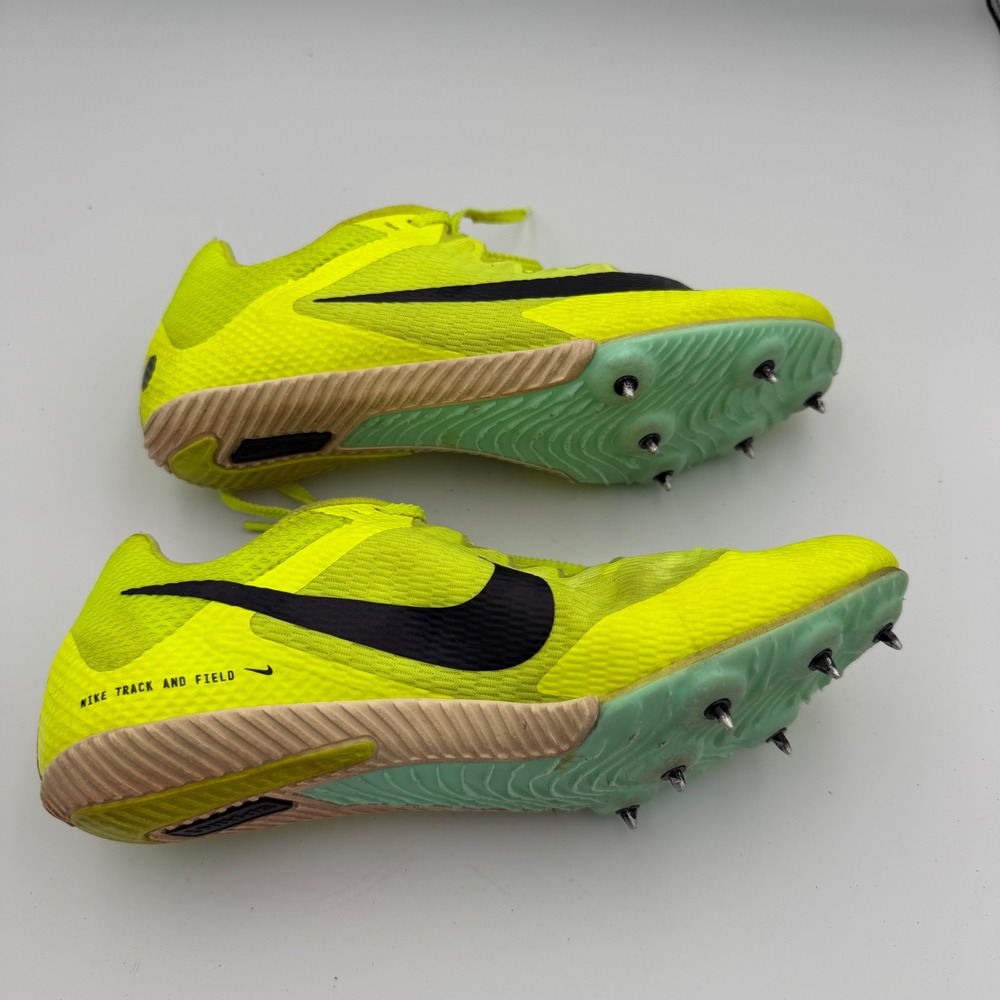 Nike Zoom Rival S 9 Track Spikes Mens 5 Volt Yellow Good Mesh